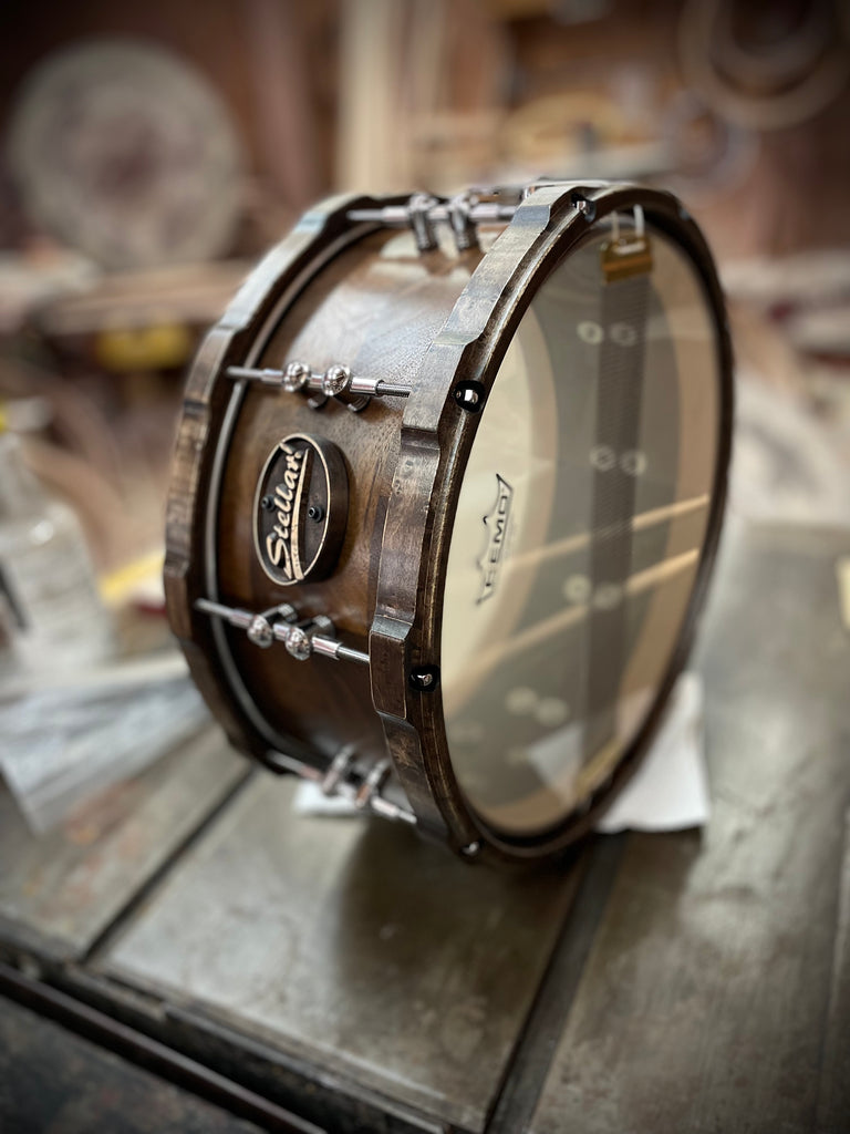 Peruvian Walnut Segmented Snare (14x6”)